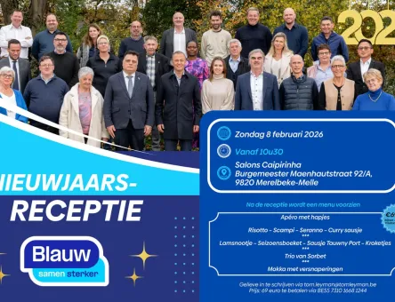 Nieuwjaarsreceptie Blauw Merelbeke-Melle