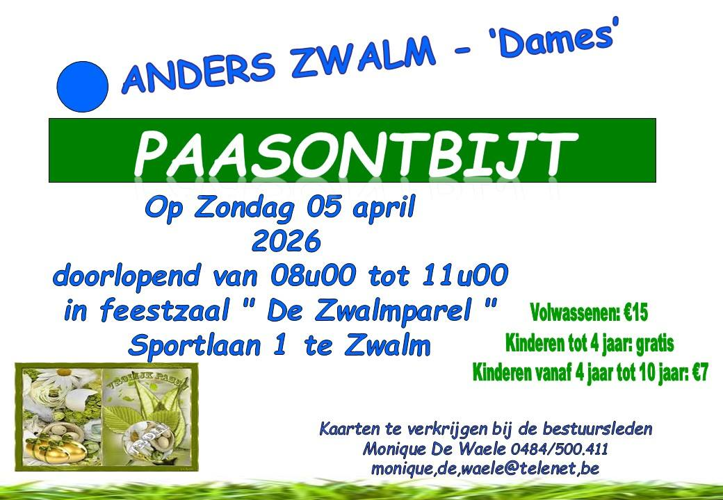 Paasontbijt Anders.Zwalm-dames